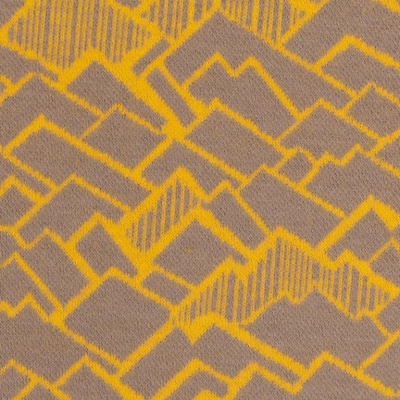 Jaquardjersey | Ridge by Käselotti | Goldgelb